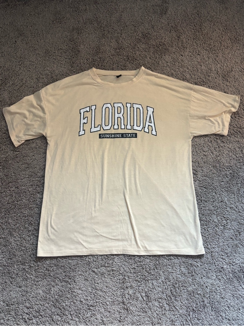 🌸 4 for $10 🌸 Florida Graphic Tee - Cream Short Sleeve Shirt